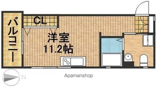 FELICITA二星【3階】の間取り
