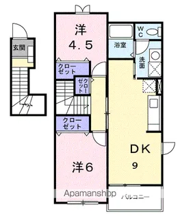 アイランドヘヴンⅡ【2階】の間取り