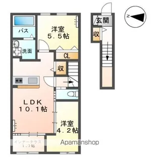 メルヴェーユ【2階】の間取り