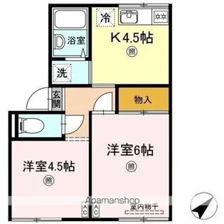 プレジール三島【1階】の間取り