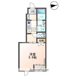 L I N K(リンク)【105号室】の間取り