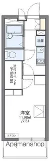 レオパレスブルースカイ【3階】の間取り