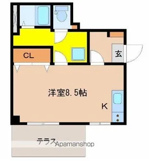 ダイナーズ鶴島【105号室】の間取り