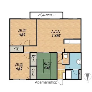 サンブライトハイツⅣ【3階】の間取り