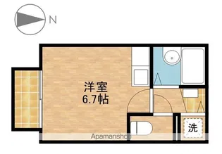 セジュール鹿谷【1階】の間取り