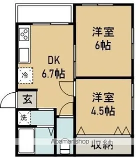 コンフォート榴【2階】の間取り