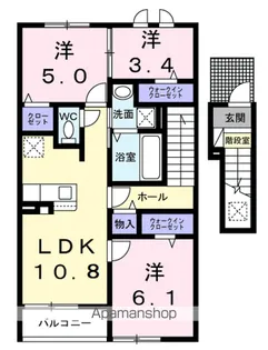 トレーゼ【2階】の間取り