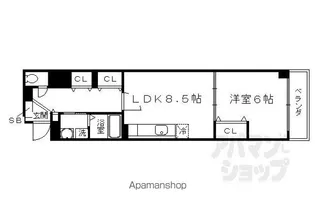 パレス伏見【106号室】の間取り