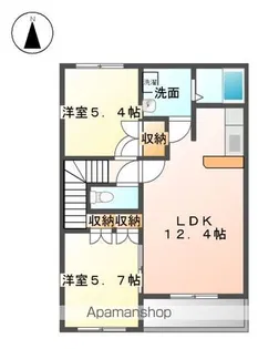 アンジュレーヴ【2階】の間取り