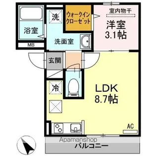 アプリコット美里【1階】の間取り