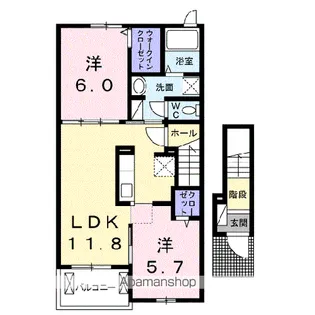 フェニックス【2階】の間取り