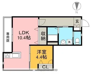 シャーメゾン・ノワ・ドゥ・ココ【1階】の間取り