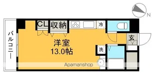カーサ・ローズヴェール【4階】の間取り