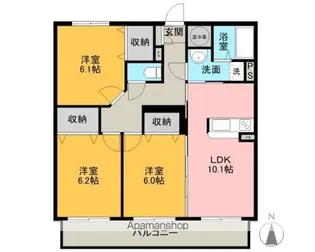 ブレインマンション若葉【203号室】の間取り