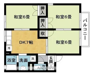 ラ・メゾン水谷【1階】の間取り