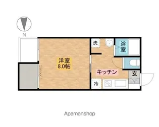 青鈴館【201号室】の間取り