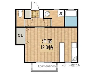 Mハイブリッヂ【101号室】の間取り