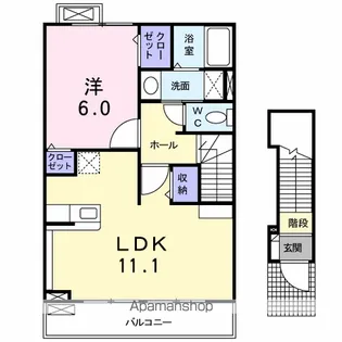ボヌール【2階】の間取り