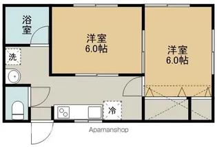 コーポきみまち2【C号室】の間取り