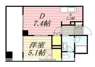 ラフィネタワー札幌南3条【26階】の間取り