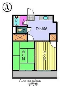 第13杉フラット【5階】の間取り