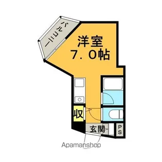 1Rの間取り画像