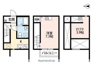 NOIR今里【1階】の間取り