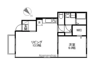 サニーリュート【1階】の間取り