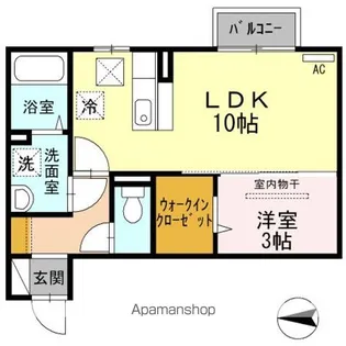 マリオン【1階】の間取り