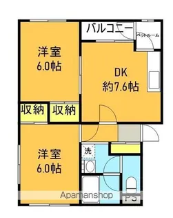 セゾン大和【2階】の間取り