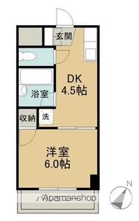 メゾンFUMI【405号室】の間取り