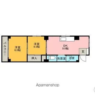OS・SKY第一不二ビル【6階】の間取り