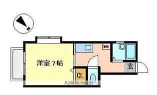 サントロペB【101号室】の間取り