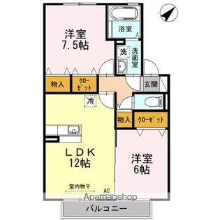 ピエス【2階】の間取り