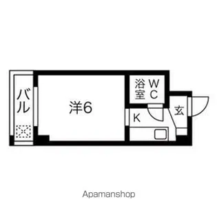プレズ名古屋庄内通【4D号室】の間取り