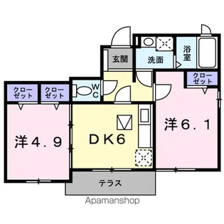 香川県善通寺市善通寺町【アパート】の間取り