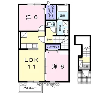コパカーサ・ルーボ【2階】の間取り
