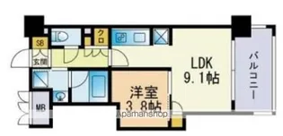 RJRプレシア千代県庁口駅前【12階】の間取り