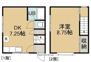 堀川町23番1棟2戸(【左号室】の間取り