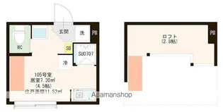 東京都中野区江原町1丁目【アパート】の間取り