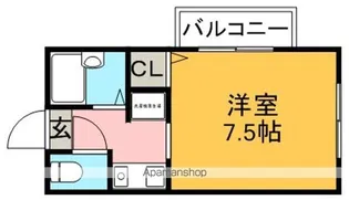 ハイツ山之内【1階】の間取り