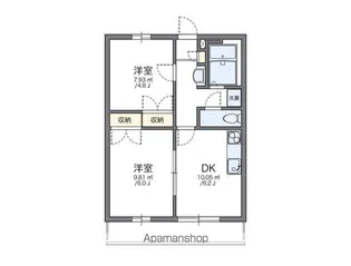 レオパレス751【1階】の間取り