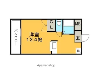 プランドゥ合川【310号室】の間取り