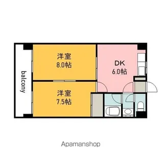 リマーカーブル己斐【1階】の間取り