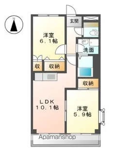 ベルグランデ高柳【2階】の間取り