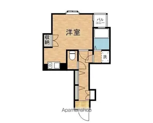 アップルコート【802号室】の間取り