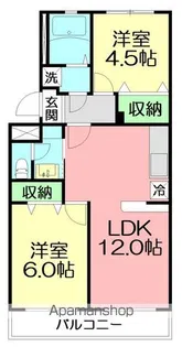 第二フジハイツ【2階】の間取り