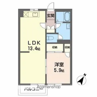 サクラコーポ【1階】の間取り