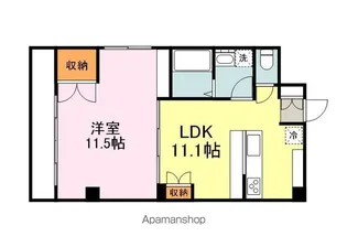 広島県福山市明治町【マンション】の間取り