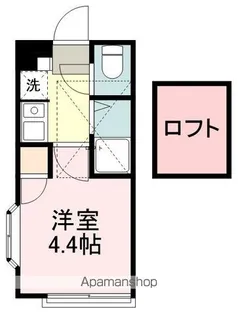 アップルハウス自由ヶ丘【208号室】の間取り